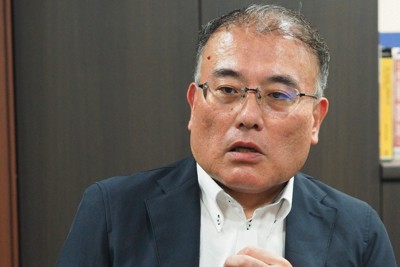 福田充・日本大危機管理学部長＝東京都世田谷区下馬3の日大危機管理学部で2024年8月22日午後5時23分、鈴木英生撮影