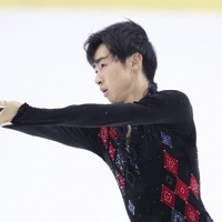 男子フリー1位の壷井達也の演技＝大阪府立臨海スポーツセンターで2024年9月29日、滝川大貴撮影