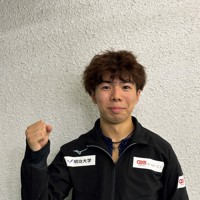 東日本学生選手権で優勝した佐藤駿選手＝前橋市のALSOKぐんまアイスアリーナで2024年10月13日午前10時22分、倉沢仁志撮影