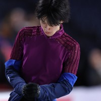 男子SPを前に練習に臨む山本草太＝カナダ・ハリファクスで2024年10月26日、猪飼健史撮影