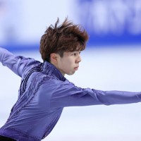 男子SPで演技する佐藤駿＝カナダ・ハリファクスで2024年10月26日、猪飼健史撮影