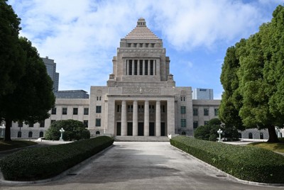 国会議事堂＝東京都千代田区で2024年10月22日午前11時2分、平田明浩撮影