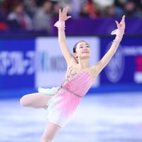 ジュニア女子フリーで演技する島田麻央＝フランス・グルノーブルで2024年12月6日、猪飼健史撮影