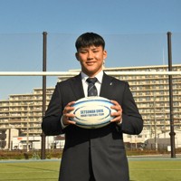 高校ラグビーを振り返る摂南大1年の普門晃輔選手＝大阪府寝屋川市の摂南大で2024年12月10日午前10時36分、石川裕士撮影