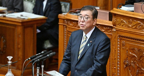 参院本会議で答弁する石破茂首相＝国会内で2024年12月20日、平田明浩撮影