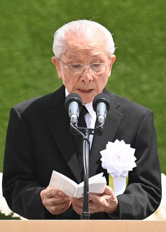 Shigemi Fukahori is seen in this Aug. 9, 2020, file photo taken in Nagasaki. (Mainichi/Noriko Tokuno) 