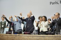 The 21st Conference of the Parties (COP21) to the United Nations Framework Convention on Climate Change (UNFCCC), where the Paris Agreement was adopted, is seen in Paris in December 2015. (Photo provided by the UNFCCC secretariat)