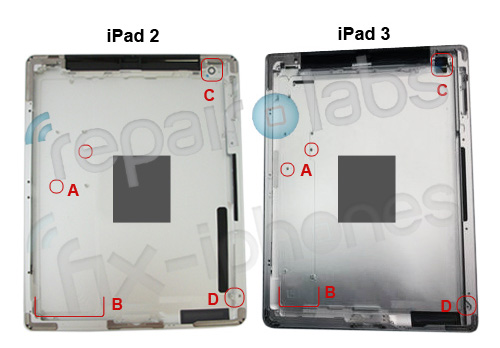 Leaked iPad 3 casing suggests bigger battery, better screen