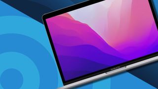 The Apple MacBook Pro, the best mobile workstation, against a techradar background