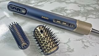 The BaByliss Air Wand with its straightening brush and curved blow dry brush