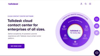 Talkdesk Contact Center website screenshot