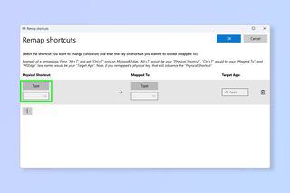 A screenshot showing how to remap shortcuts in Windows 11 using PowerToys