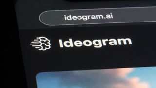 An Ideogram logo on a screen