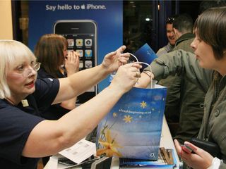 Apple iPhone on sale in UK O2 store