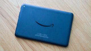 Amazon Fire 7 (2022) top-down on desk