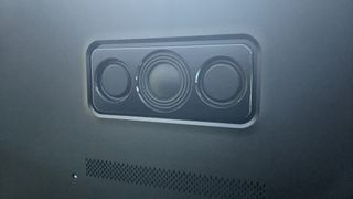 Philips OLED808's speaker on rear of set