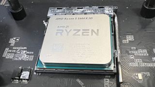 An AMD Ryzen 5 5600X3D