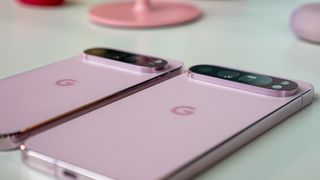 Comparing all three Google Pixel 9 models in pink