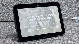 Amazon Echo Show 8 (2023) in use by author