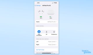 Apple AirPods Pro 2 app screenshot