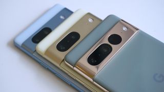 Google Pixel 7a review Pixel 7 Pixel 7 Pro cameras angled