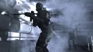 Two soldiers during Call of Duty 4: Modern Warfare, one of the best PS3 games.