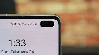 The Galaxy S10 Plus dispaly sports the punch-hole camera.