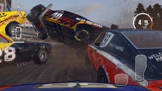 A screenshot showing Wreckfest on iPad