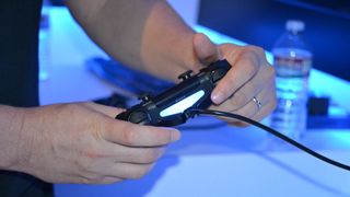 The back of this DualShock 4 is lit up