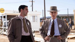 Benny Safdie and Cillian Murphy in Oppenheimer