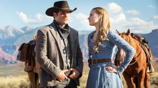 James Marsden and Evan Rachel Wood in Westworld