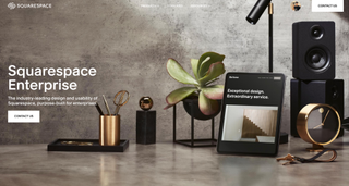 screenshot of squarespace enterprise homepage