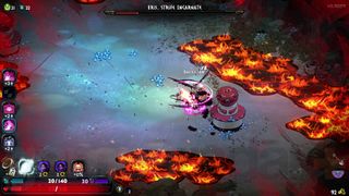 Hades 2 Eris boss fight Melinoe backstabbing Eris with sister blades