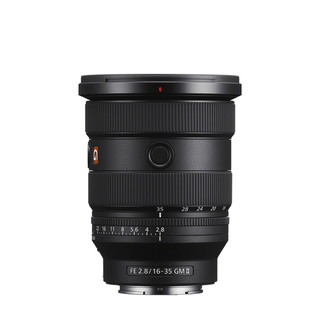 Sony FE 16-35mm F2.8 GM II lens on white background