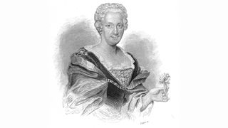 Naturalist Maria Sybilla Merian in an engraving.