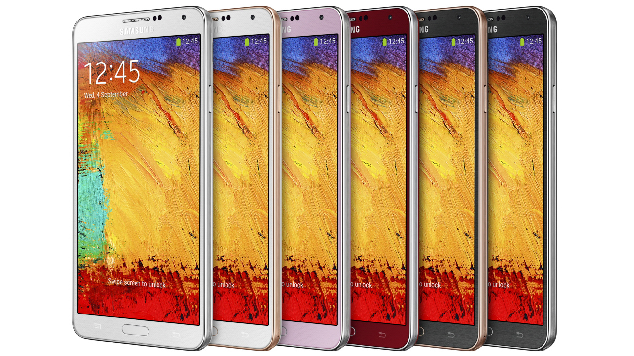 Galaxy Note 3 gets a lick of paint with red and gold shades now available