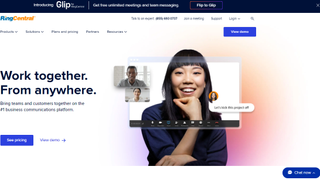 RingCentral VoIP homepage