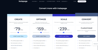 Instapage pricing