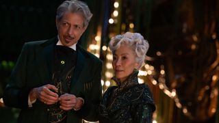 Jeff Goldblum as the Wizard and Michelle Yeoh as Madame Morrible in Wicked