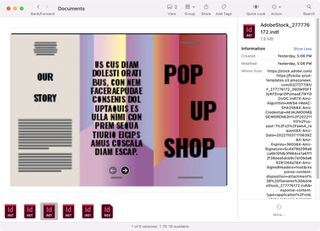 Adobe InDesign in use