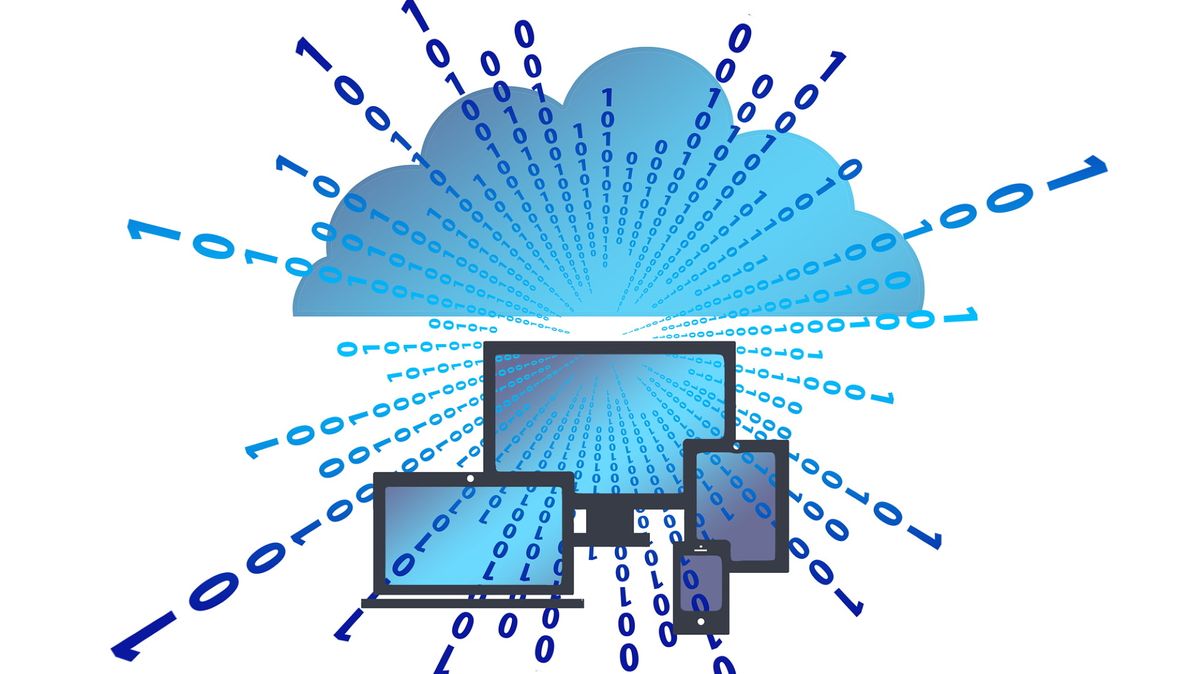 image depicting cloud and several computing devices