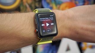 Apple Watch 3 worn on man's wrist