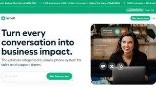 Aircall website screenshot.