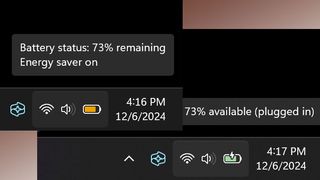 Windows 11 battery indicator design changes