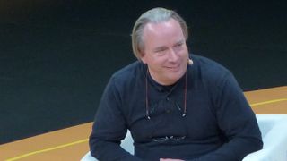 Linus Torvalds at the Open Source Summit, Lyon in 2019