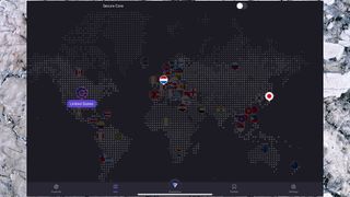 Proton VPN iPad App Dark Mode