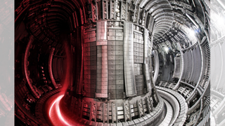 Inside the JET tokamak