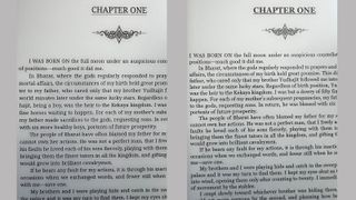 A comparison of the Onyx Boox Go 10.3 display (left) with the Kobo Elipsa 2E (right) showing the same page of an ebook