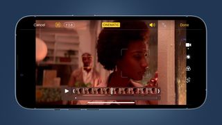Cinematic mode editing on the iPhone 13