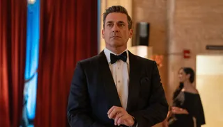 Jon Hamm wearing a tuxedo in Your Friends & Neighbors